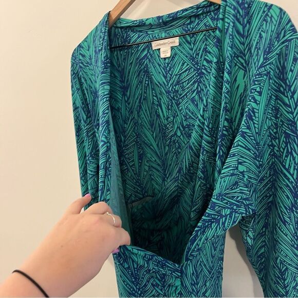 Coldwater Creek Printed Faux Wrap Dress Size 20 - Picture 6 of 11